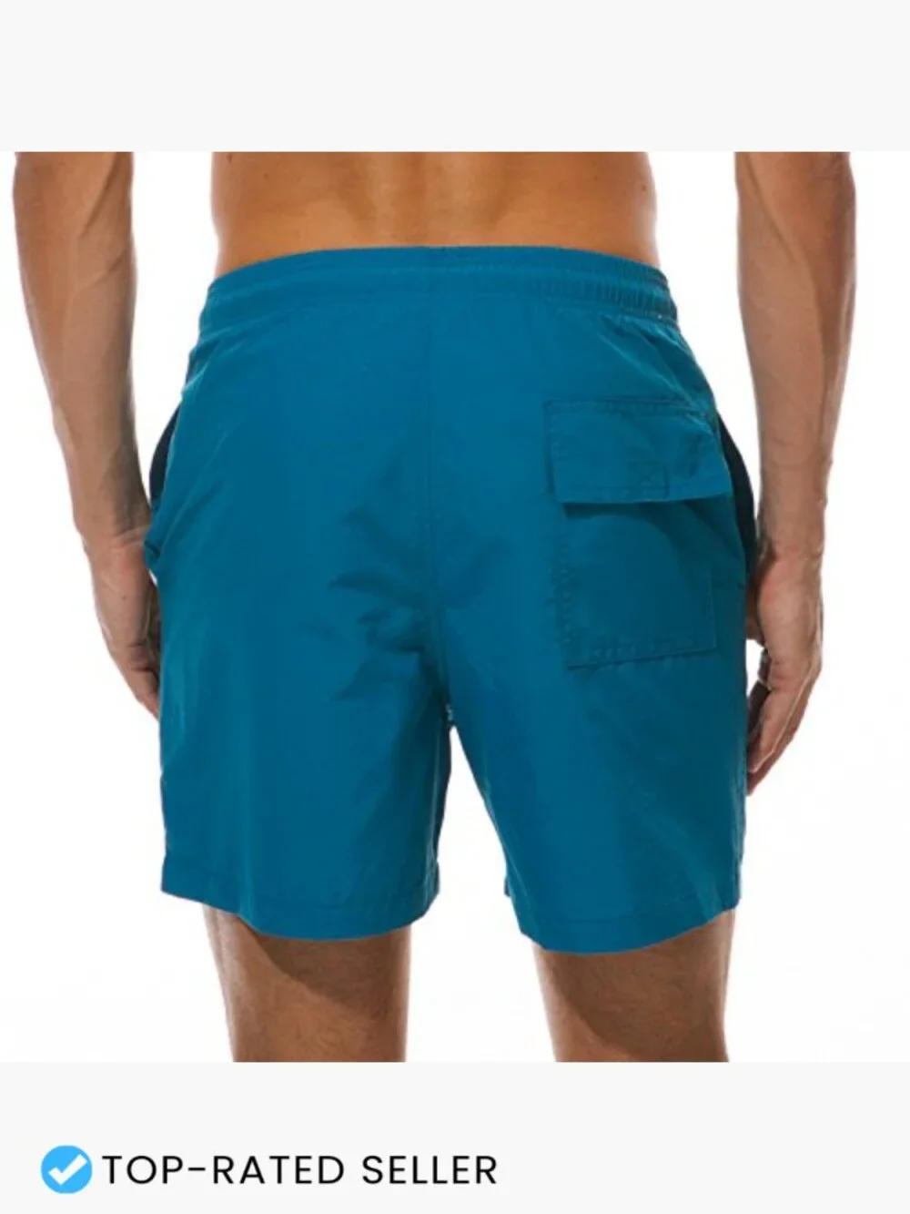 Men's Quick Dry Swim Trunks with Pockets Mesh Lining Adjustable Waist Beach